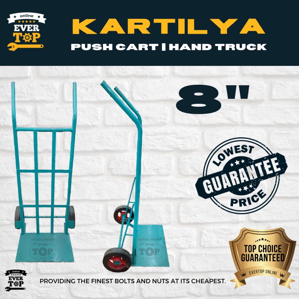 Kartilya Push Cart Trolley Wheel Rubber Wheels Heavy Duty