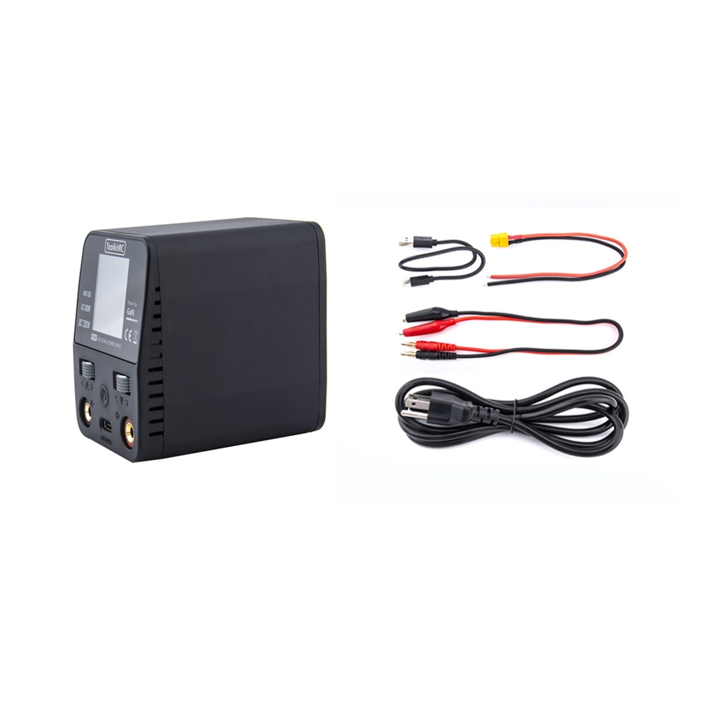 ToolkitRC P200 Mini 30V AC100W DC200W 10A GaN Adjustable Mini Desktop