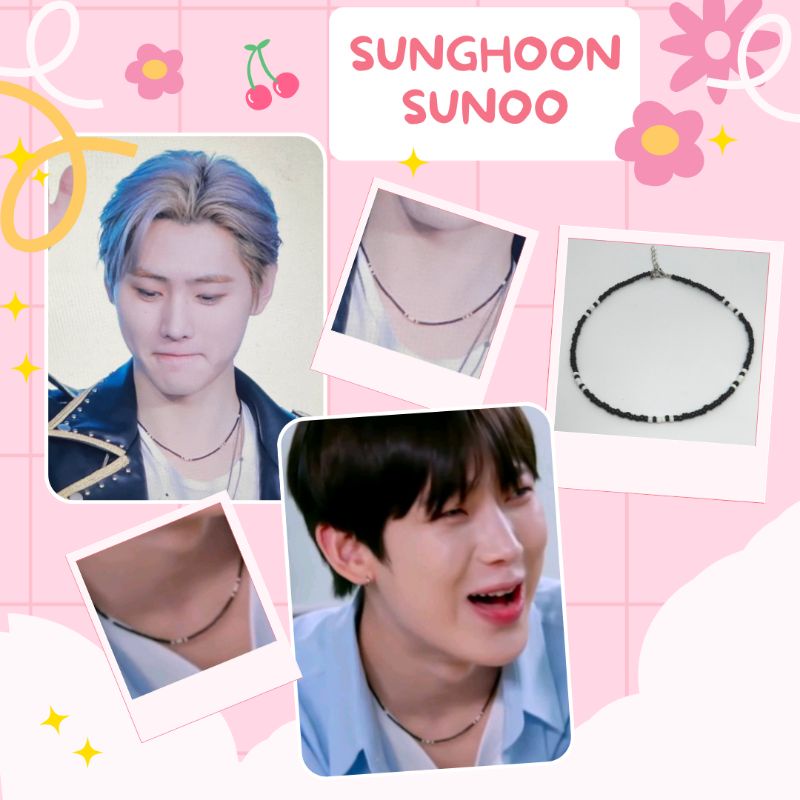 ENHYPEN SUNGHOON SUNOO KPOP INSPIRED BEADED NECKLACE Shie Craftin