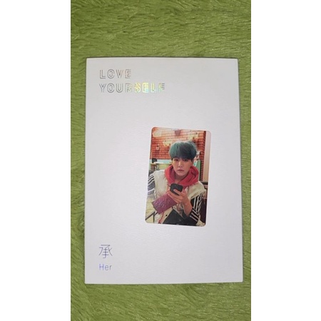 BTS Love Yourself Her Ver E Unsealed Album With Yoongi Suga Photocard