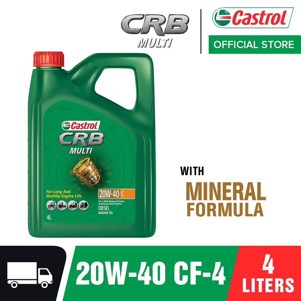 Castrol CRB Multi 20W 40 CF 4 Engine Oil 4L Shopee Philippines