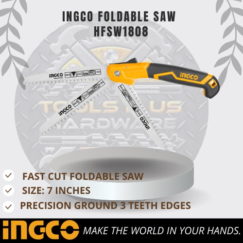 INGCO Original Fast Cut Foldable Saw 7 HFSW1808 BN HT BIÑAN Shopee