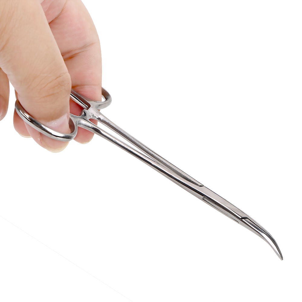 Hemostatic Forceps Cm Epilation Tools Curved Straight Stainless