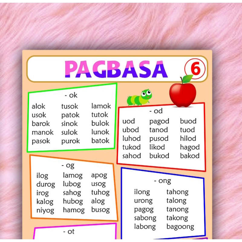 Laminated A Size Pagbasa Chart Katinig Patinig Abakada Panimulang Pagbasa Shopee Philippines