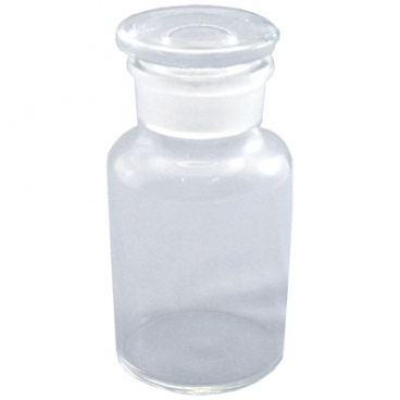 Ml Reagent Bottle Clear Glass Wide Mouth With One Ground In Glass