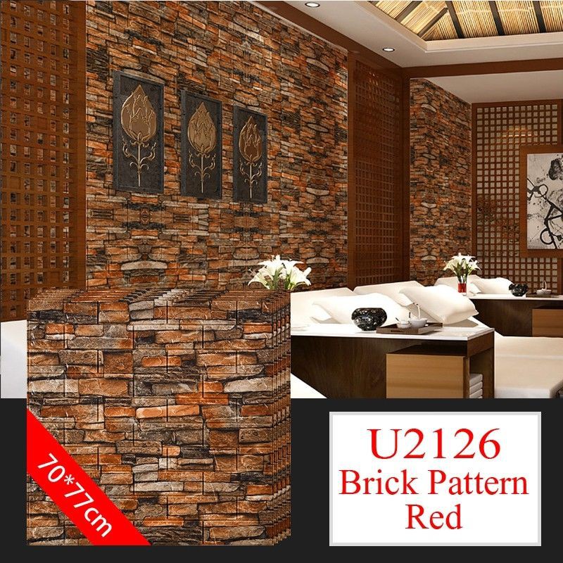 Big Size X Cm Wall Stickers Pe Foam D Wallpaper Brick Safety