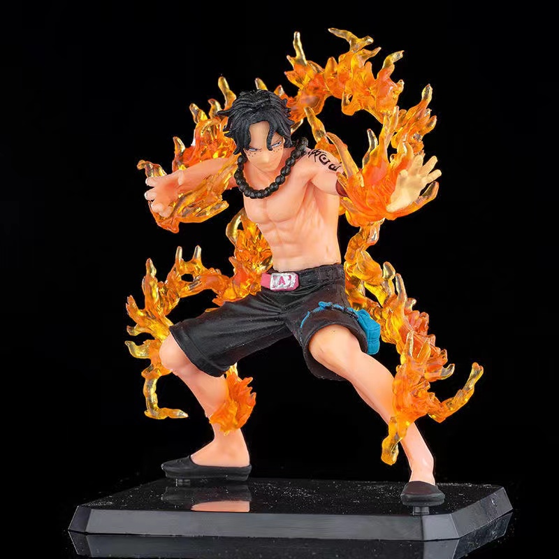 One Piece Portgas Battle Fire D Ace Action Figures Toys Japan Anime