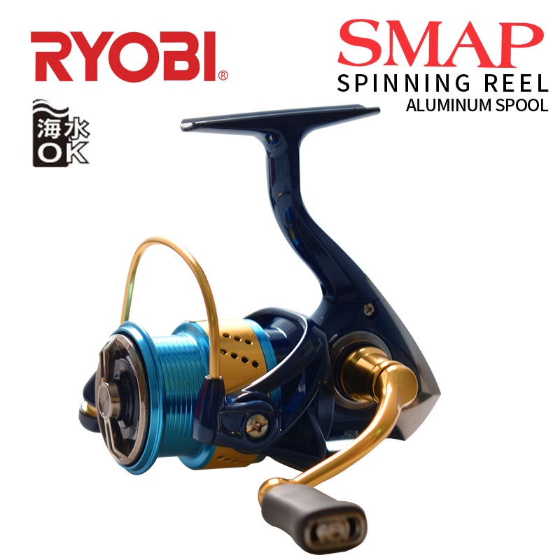 RYOBI SMAP XVB Spinning Fishing Reel 1000 4000 6 1BB Gear Ratio 5 0 1 5