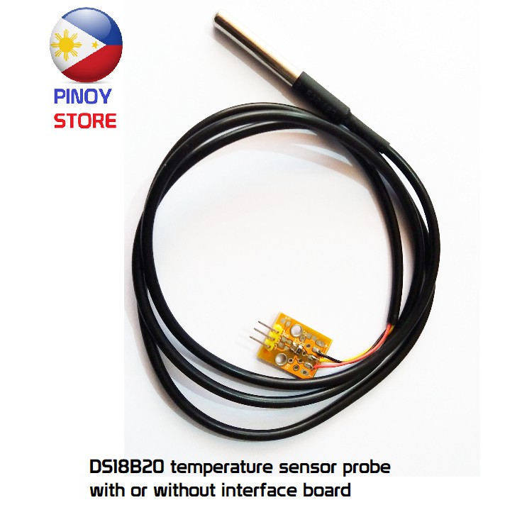 DS18B20 Temperature Sensor Probe Water Proof Stainless Steel Heat