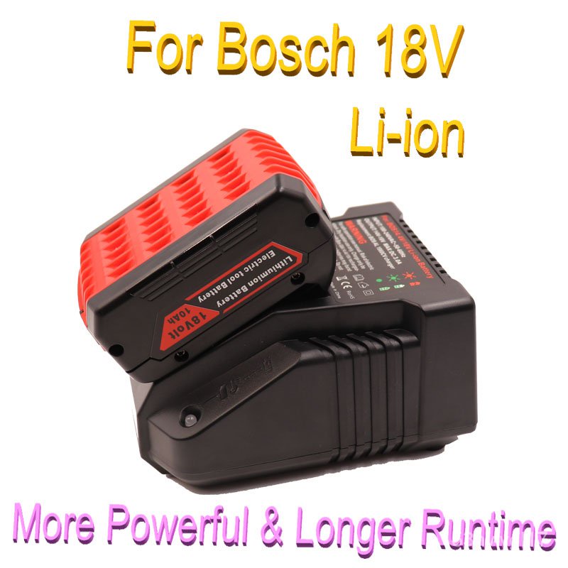 18V Battery 10Ah Rechargeable Li Ion For Bosch 18 V Power Tool Backup