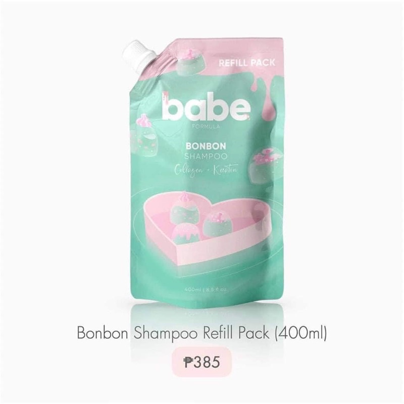 Babe Bonbon Refill Pack Shampoo Conditioner With Freebies