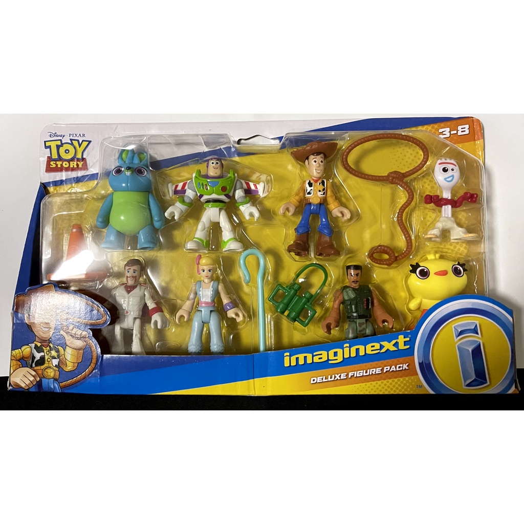 Fisher Price Imaginext Toy Story Deluxe Figure Pack Woody Buzz Bo Peep Duke Caboom