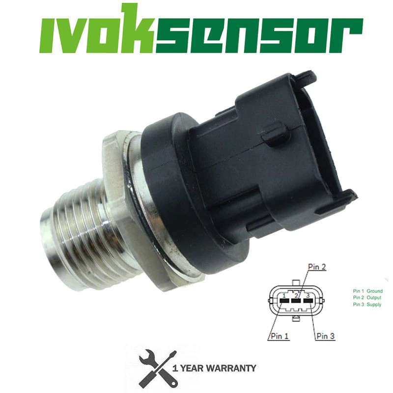 1800 Bar Fuel Rail High Pressure Sensor Common Injection Regulator