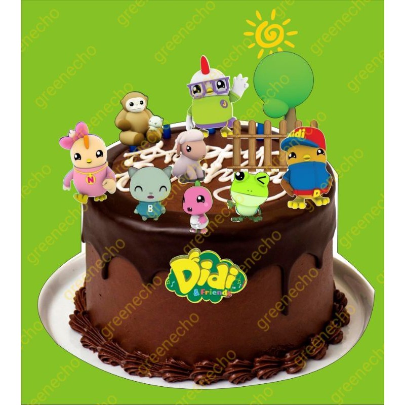 All New Didi Friend Character Cake Topper Set Shopee Philippines