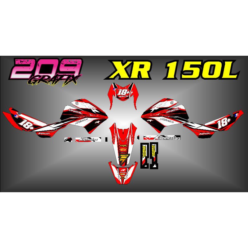 Honda XR 150L Decals Shopee Philippines