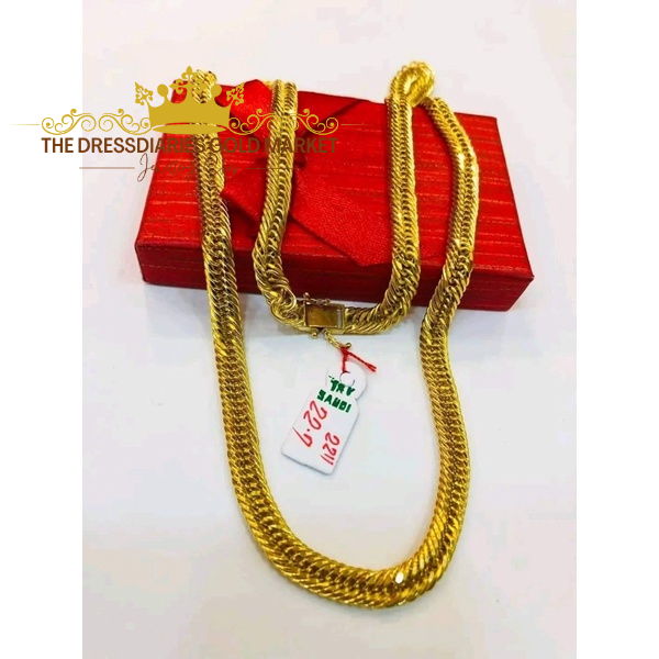 18K KARAT REAL GOLD PAWNABLE SAUDI GOLD NECKLACE Shopee Philippines