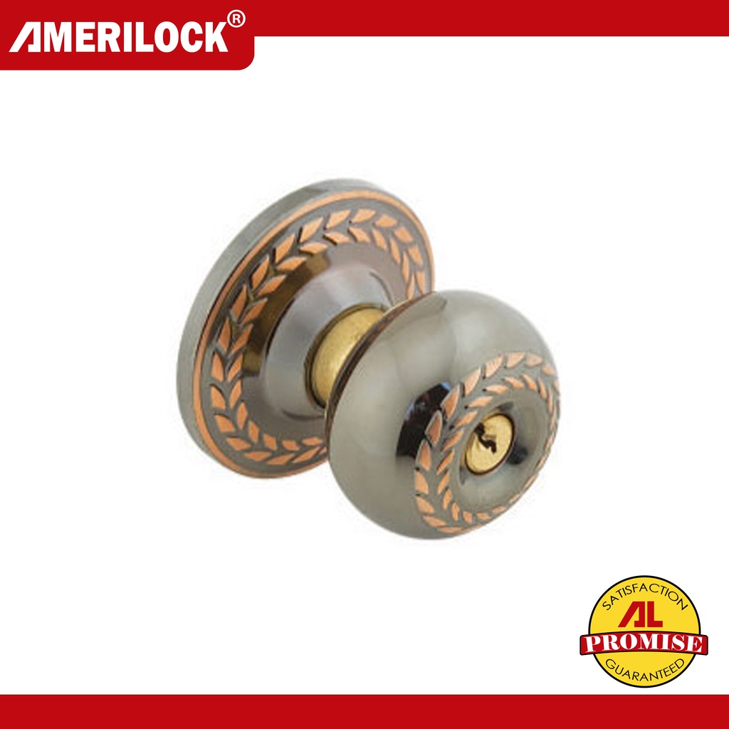 AMERILOCK Door Knob For Bedroom Keyed Entry Decorative Lockset AL 5874