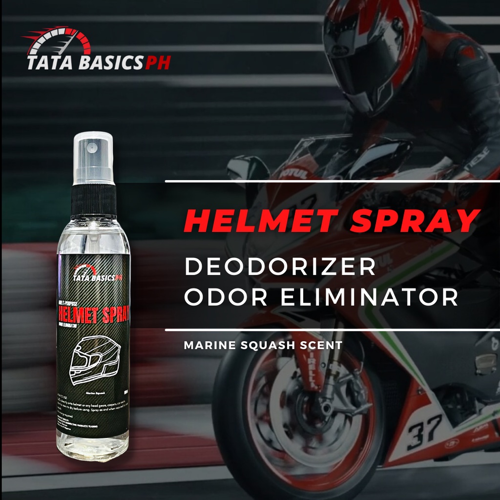 Helmet Spray Deodorizer Disinfectant Odor Eliminator Tata Basics