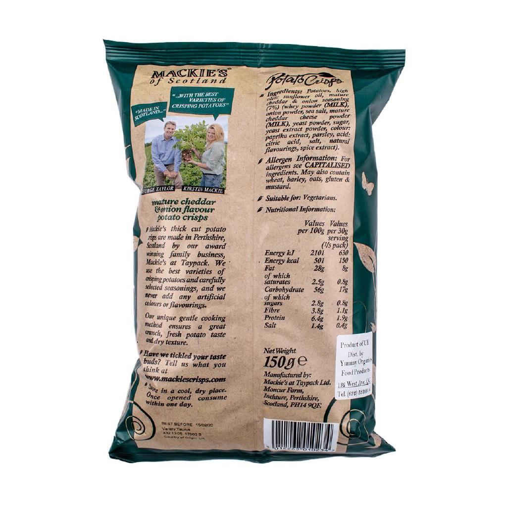 MACKIE S MATURE CHEDDAR ONION CRISPS G Shopee Philippines