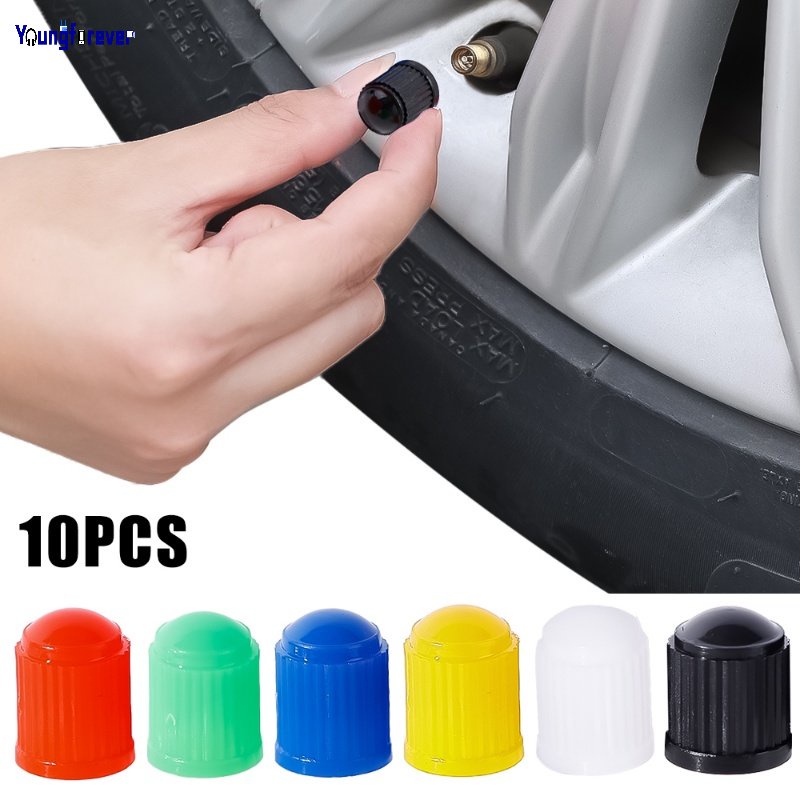 Pcs Plastic Dust Valve Caps Bike Car Wheel Tyre Air Valve Stem Caps