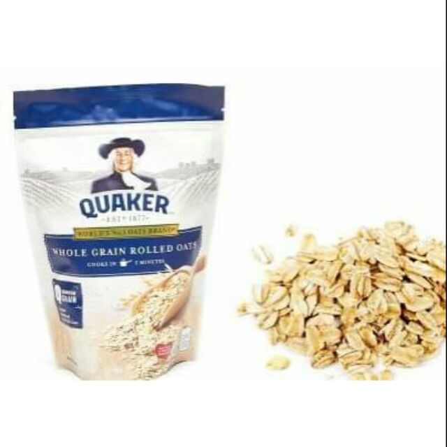 Quaker Whole Grain Rolled Oats 500g And 1 2kg Shopee Philippines