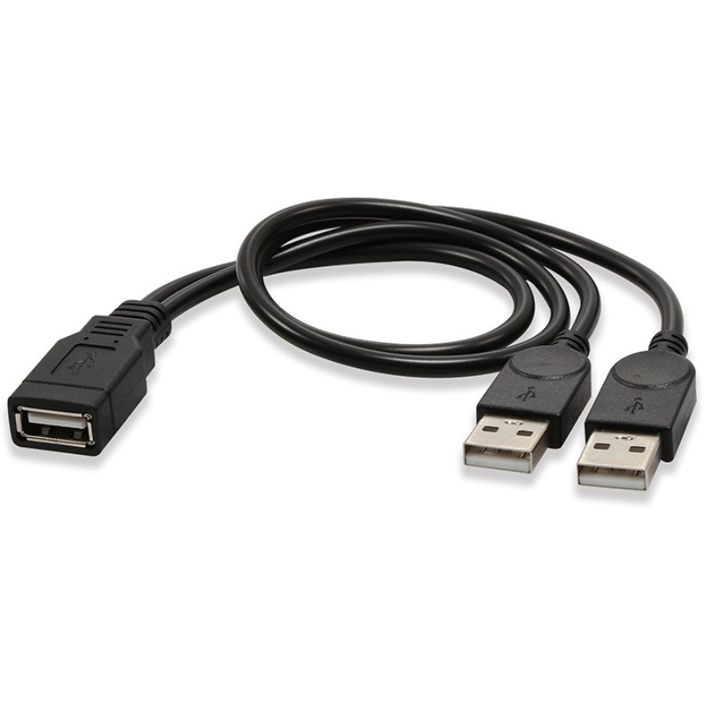 Usb One Point Two To One Female Two Male Three Head Data Cable In