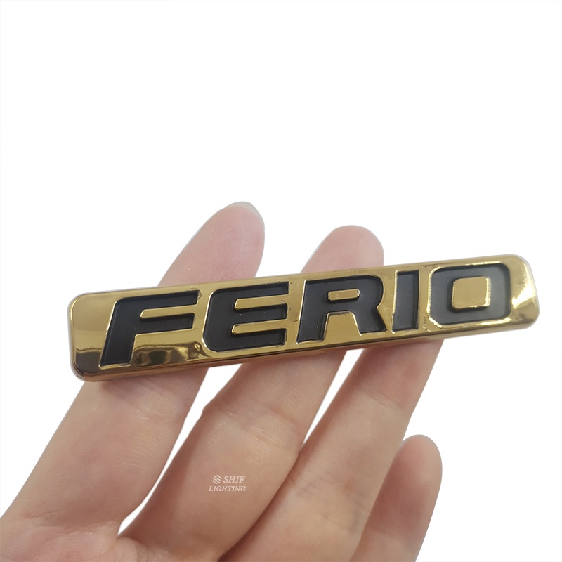 X Abs Gold Civic Ferio Logo Letter Car Auto Rear Trunk Emblem Sticker