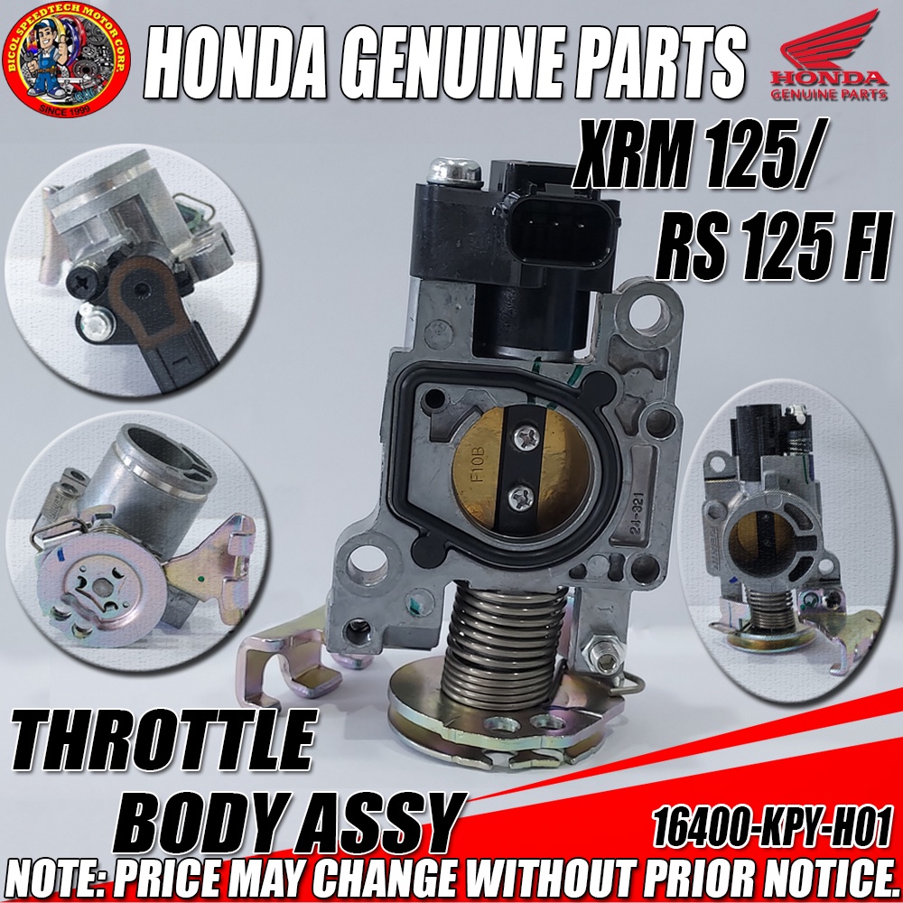 XRM 125 Fi RS 125 FI THROTTLE BODY ASSY HPI Genuine 16400 KPY H01