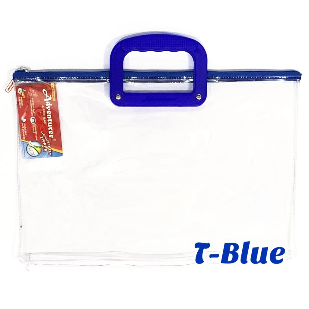 Adventurer Expanding Plastic Envelope Long Zipper Transparent Shopee