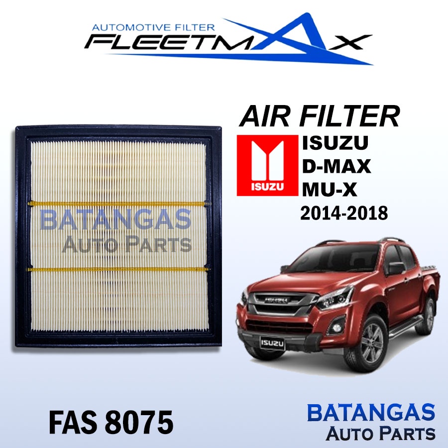 AIR FILTER ISUZU DMAX MUX 2014 2018 FLEETMAX Shopee Philippines