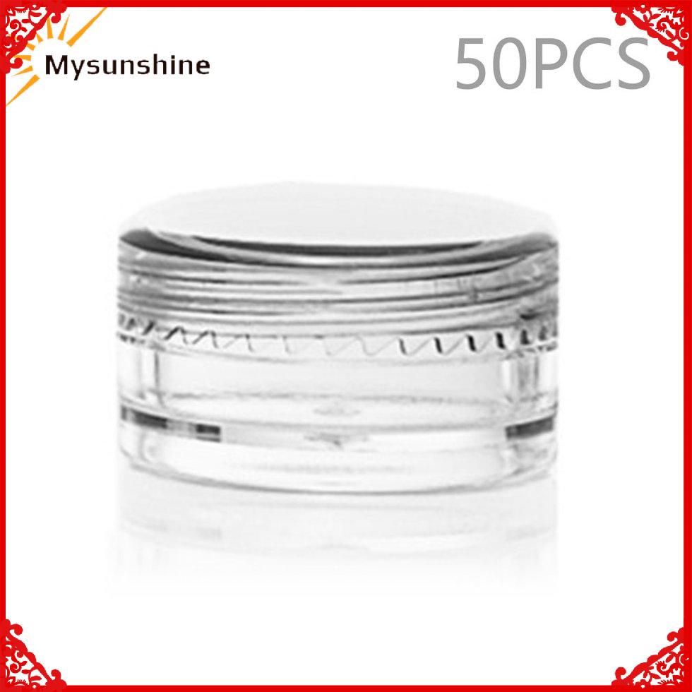 Empty Loose Powder Container Cosmetic With Sifter Transparent Plastic