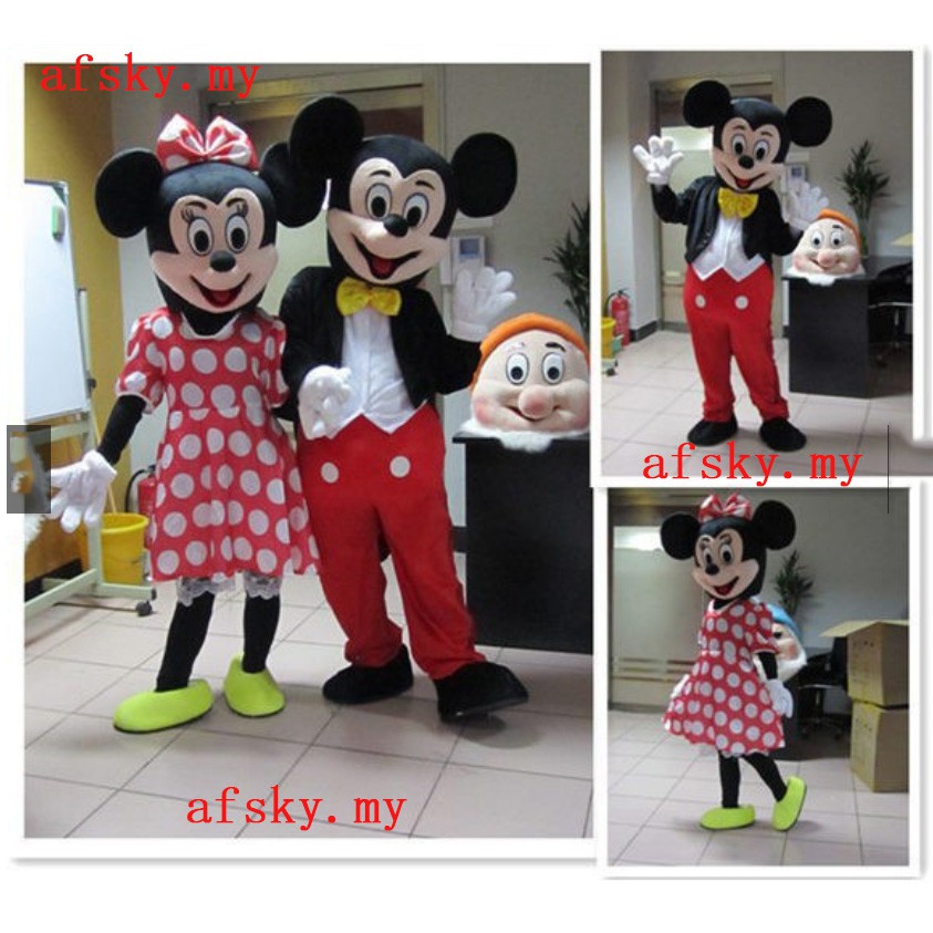 Disney Mickey And Minnie Mascot Costumes For Adults Perfect For