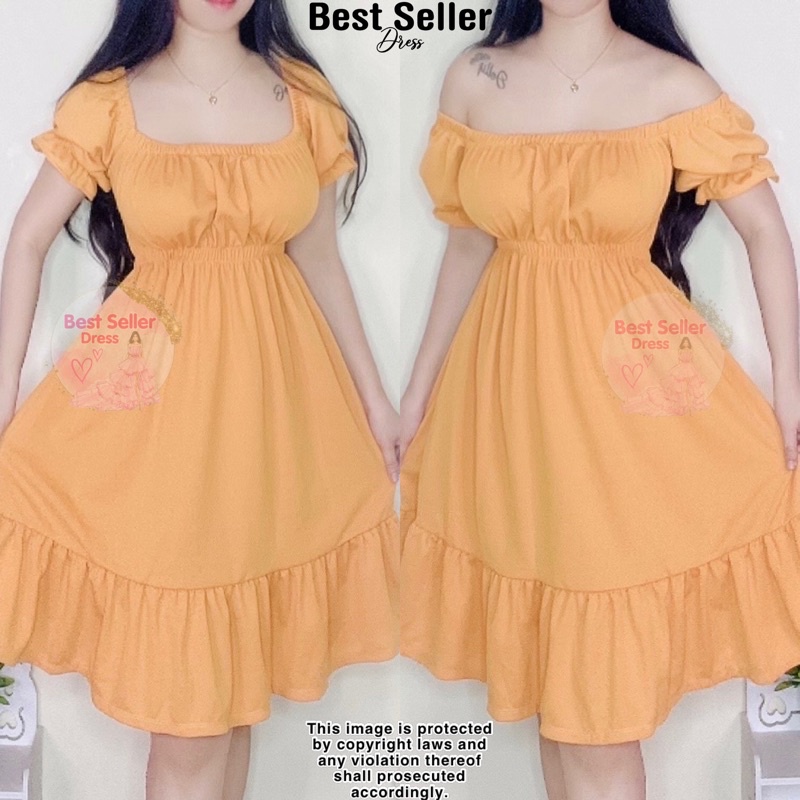 BEST SELLER MARICHU PUFF SLEEVES MINI DRESS BEST SELLER DRESS BSD