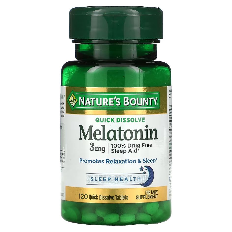 Nature S Bounty Melatonin 3 Mg Natural Cherry 120 Quick Dissolve