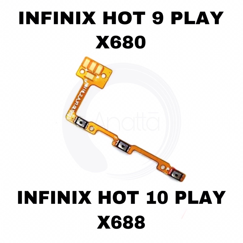 TOMBOL Flexible On Off Volume INFINIX HOT 9 PLAY HOT 10 PLAY X680 X688