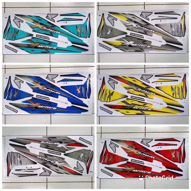 Striping Sticker Variations Thailand Motorcycle Honda Revo Cc Old