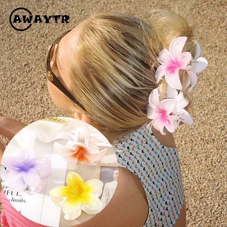 AWAYTR Korean New Fashion Hair Clip For Women Simulation Bauhinia