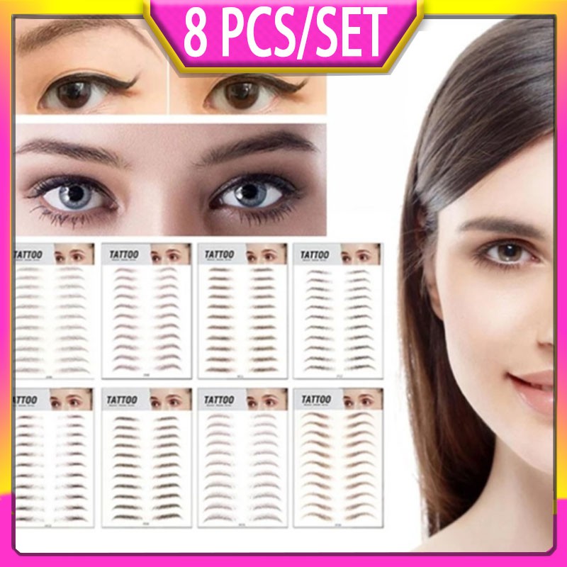 6D Imitation Ecological Eyebrow Stickers Tattoo Stickers Free Eyebrow