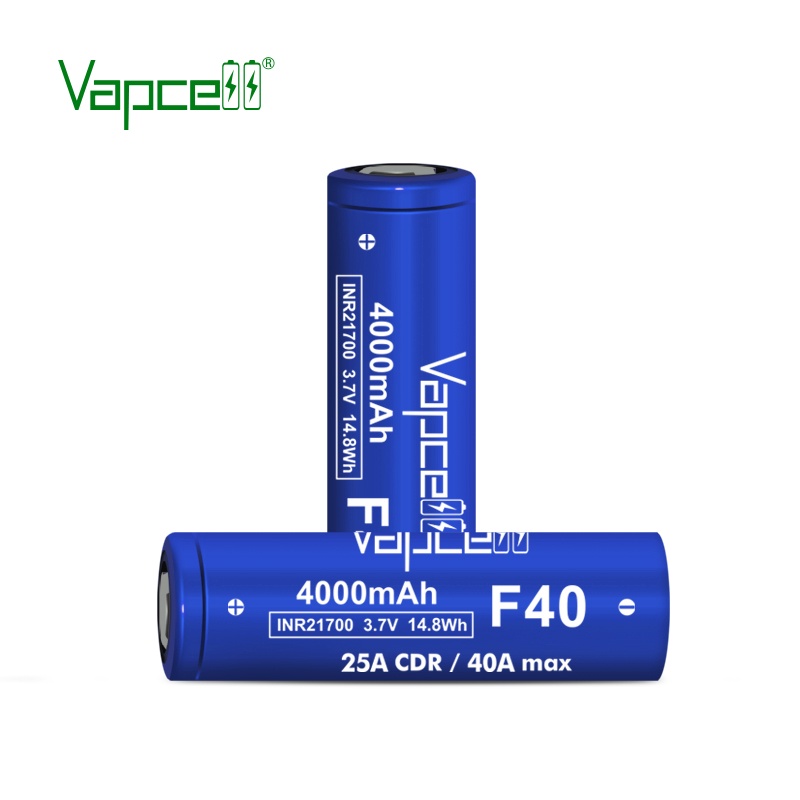 1 PC Vapcell 21700 Lithium Ion F40 4000mah 25A 40A INR21700 5000mah 15A