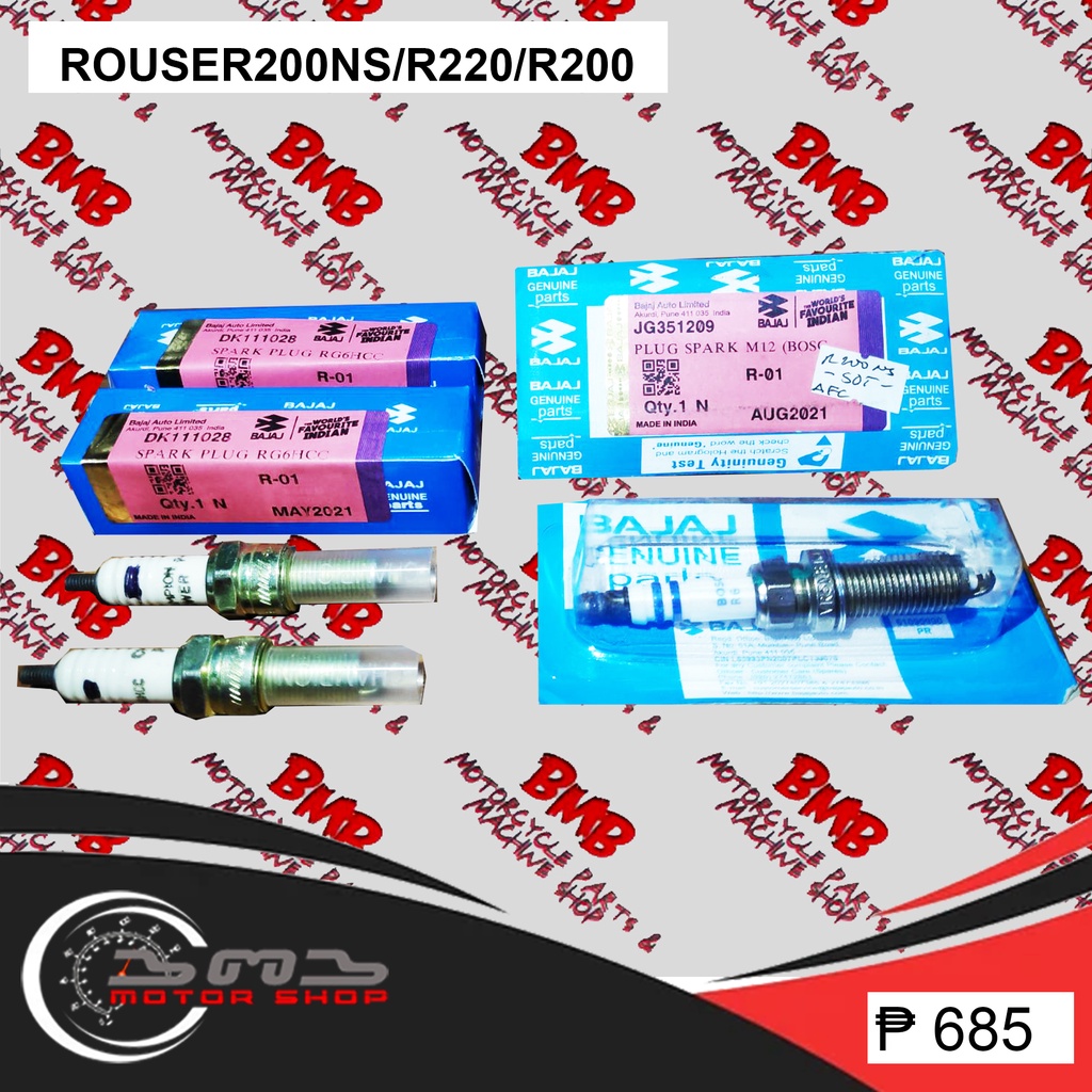 Spark Plug Set Of Rouser Ns Rs Dominar Dk Jg