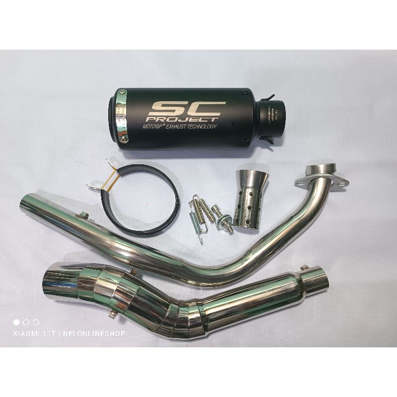 Sc Project With Elbow Stainless For Yamaha Sniper 155 155R 150 V1 V2