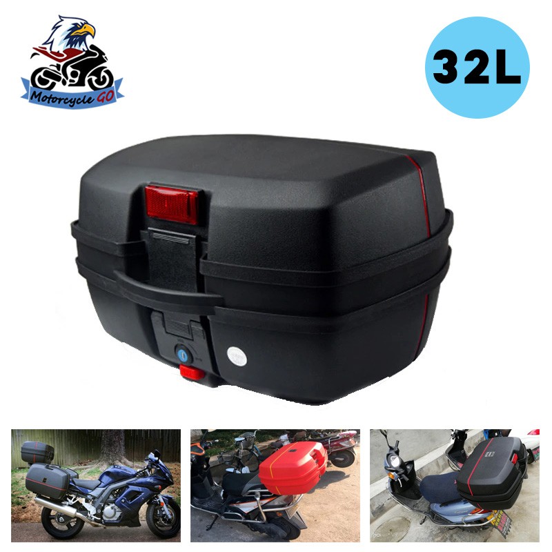 Motorcycle Compartment Box Toolbox Rear Storage Box Container Top Tail