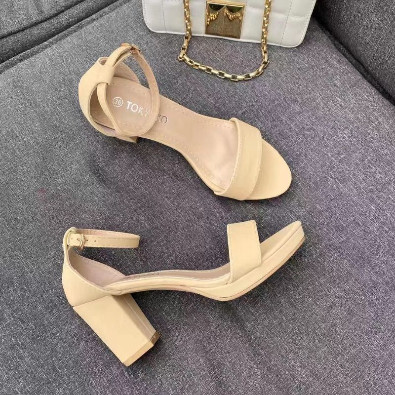 Mkc High Heel Inches Matte Sandals Less One Size Shopee