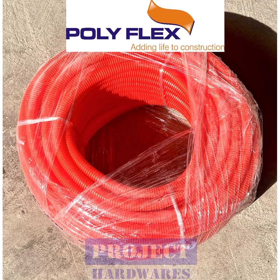 Polyflex Hose Orange Flexible Electrical Conduit 20mm 1 2 Diameter 50