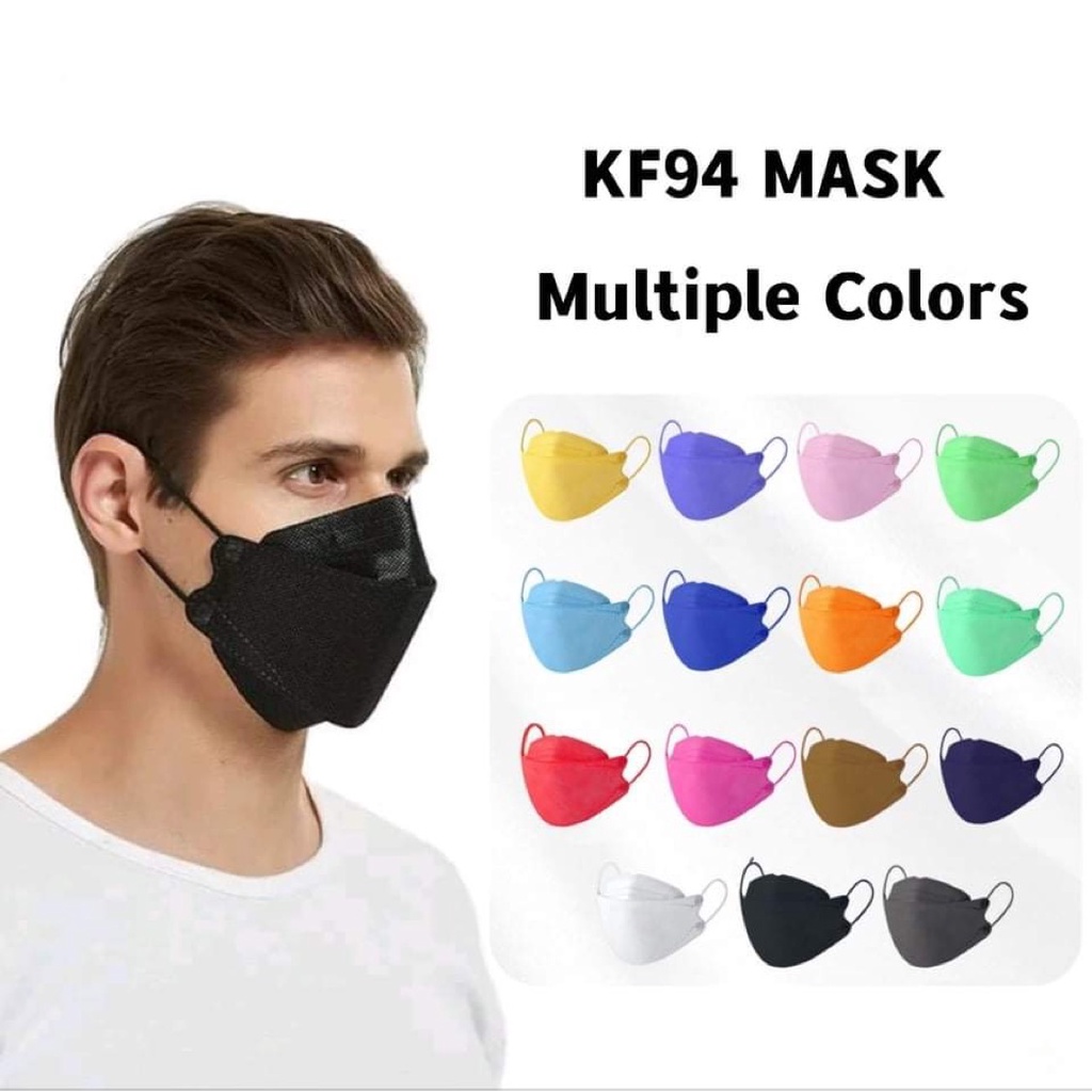 Multiple Colors KF94 Face Mask 3D Anti Viral Mask 4 Layer Non Woven