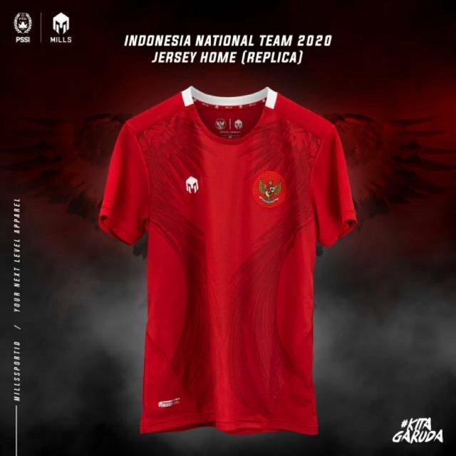 Garuda Indonesia Home Away National Team Jersey Mills