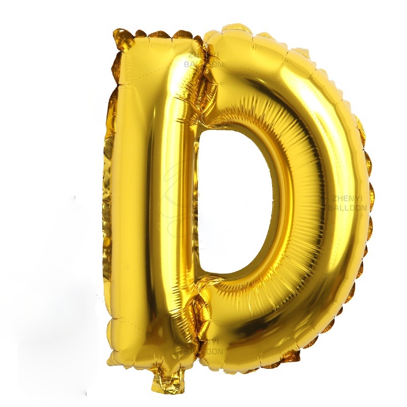 Inch Foil Digital Letter A Z Balloons Gold Letter Digitale