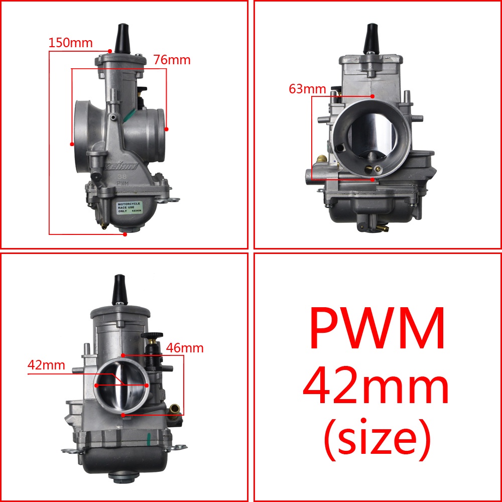 Keihin PWM Carburetor Carb Karburetor 34 36 38 40 42mm 2T 4T Engine For