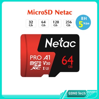 Netac P500 Pro MicroSD Memory Card 32GB 64GB 128GB Standard U3 V30 A1