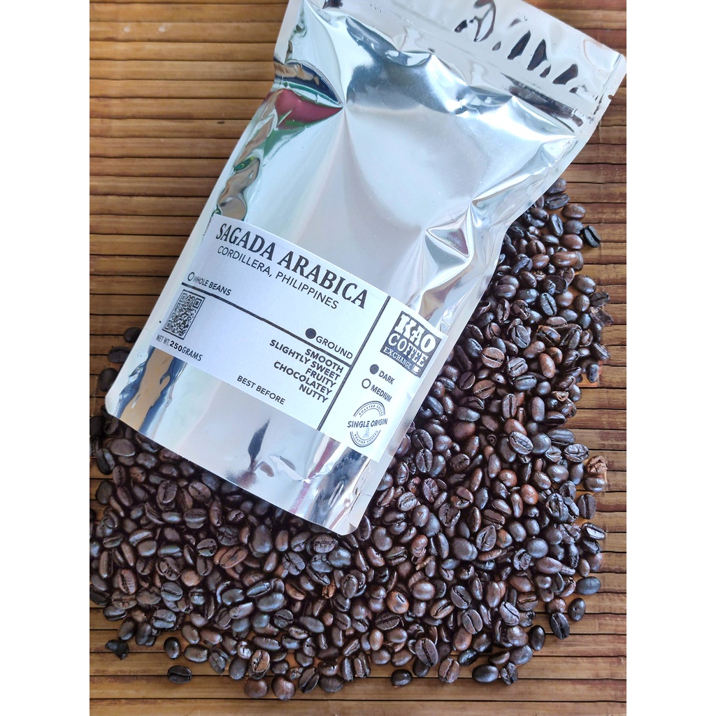 Sagada ARABICA DARK Roast GROUND WHOLEBEANSCoffee Shopee Philippines